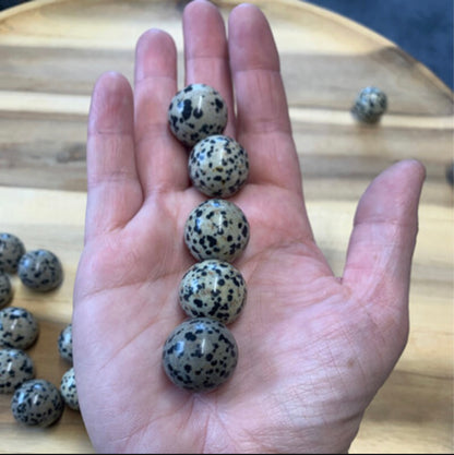 DALMATIAN JASPER SPHERES (SMALL)