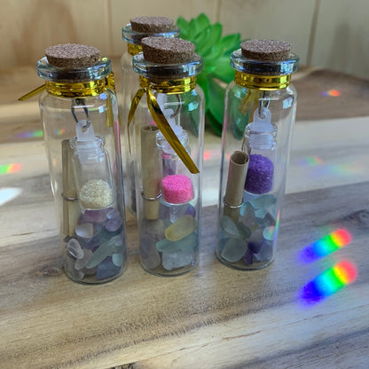 CRYSTAL CHIP MESSAGE BOTTLES