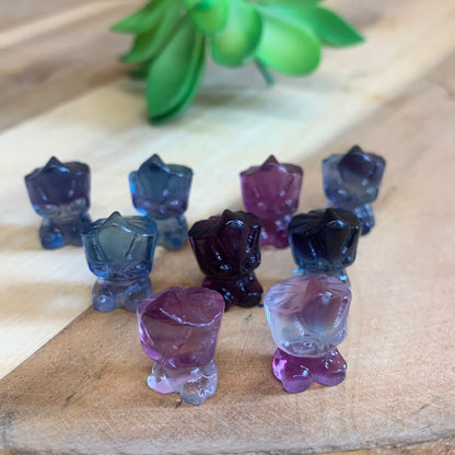 FLUORITE MINI CARVINGS