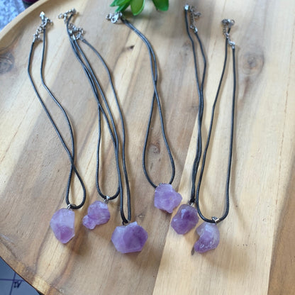 AMETHYST CLUSTER NECKLACE