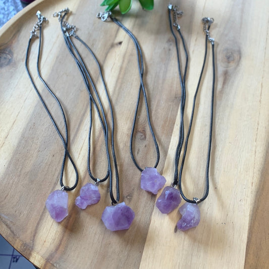 AMETHYST CLUSTER NECKLACE