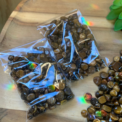 TIGERS EYE CHIPS BAG (100grams)