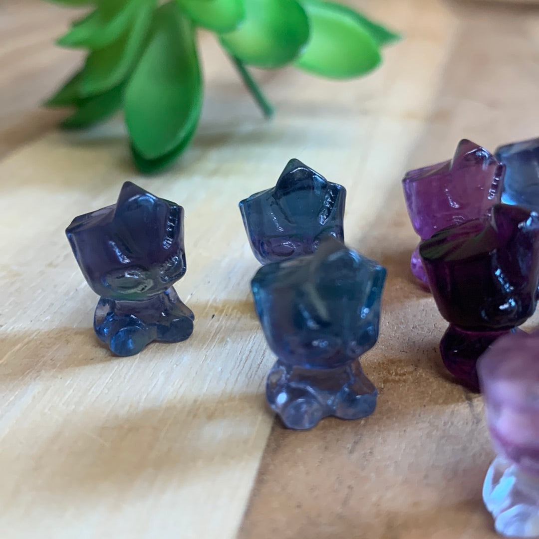 FLUORITE MINI CARVINGS