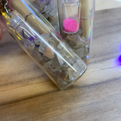 CRYSTAL CHIP MESSAGE BOTTLES