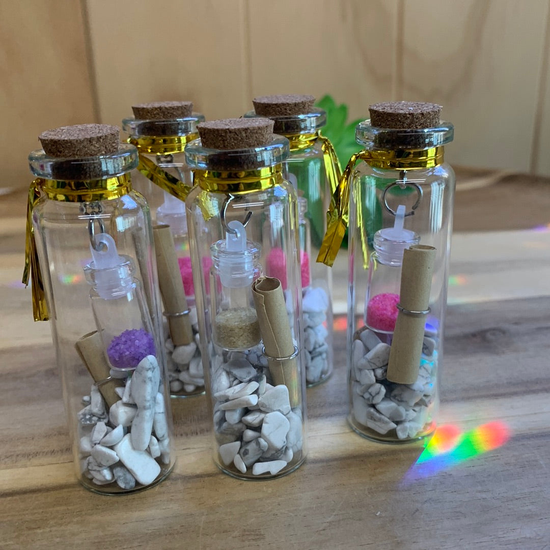 CRYSTAL CHIP MESSAGE BOTTLES