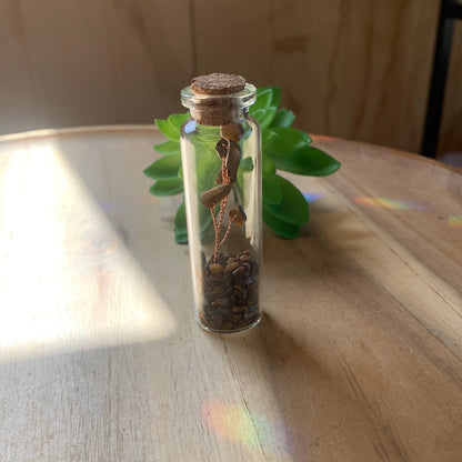 CRYSTAL FLOWER CHIP BOTTLE