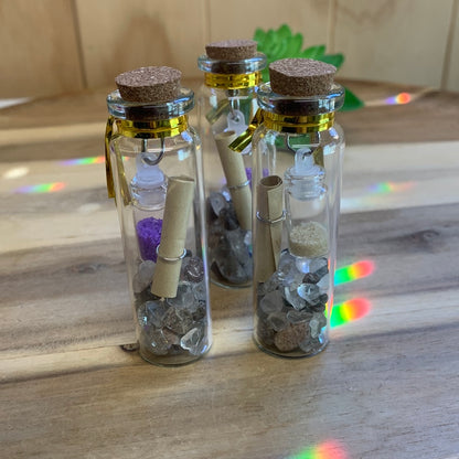 CRYSTAL CHIP MESSAGE BOTTLES