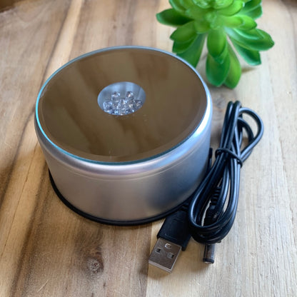 MIRRORED ROTATING LED LIGHT