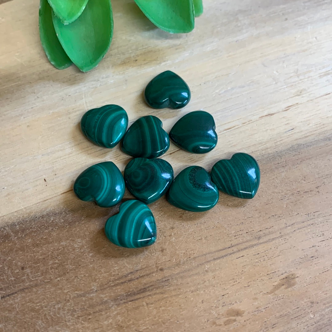 MALACHITE MINI HEARTS