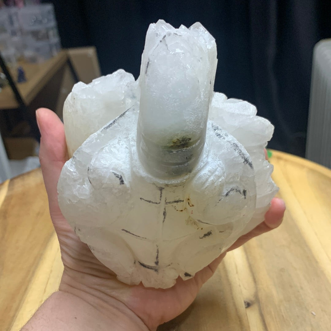 WHITE QUARTZ TURTLE (HUGE 1.246kg!!)