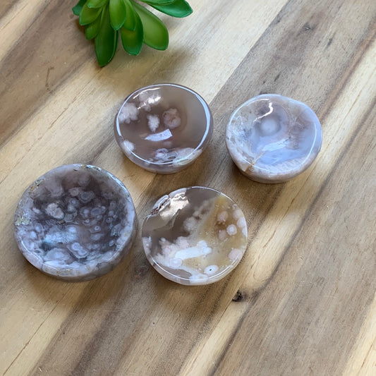 FLOWER AGATE BOWLS